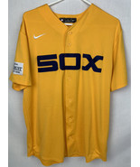 Chicago White Sox Jersey Nike MLB Baseball Yellow Button Up Men’s Medium - £39.17 GBP