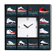 Sneakerhead Air Jordans 1 11 21 5 and more Shoes History Clock with 12 p... - £26.41 GBP