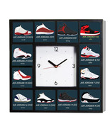 Sneakerhead Air Jordans 1 11 21 5 and more Shoes History Clock with 12 p... - £26.35 GBP