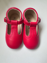 Special sale Size 8 Hard-Sole Toddler Mary Janes - Red, Toddler Shoes Girl Shoes - £19.95 GBP