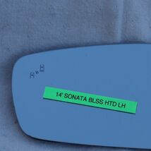 11-14 Hyundai Sonata Sideview Mirror Glass Heated W/ Blind Spot Driver Left LH image 2
