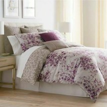 Liz Claiborne Plum Garden Floral Purple 2-PC King Shams - £33.05 GBP