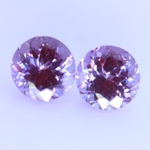 Pair Color Change Sapphire Lab Created Red Purple 9.6 mm Rounds 9.65 Total Carat - £116.94 GBP