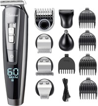 Men&#39;S Hatteker Hair Clipper Beard Trimmer Kit Waterproof Usb Rechargeable 5 In 1 - £35.68 GBP