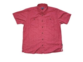 Patagonia Shirt Mens Large Micro Medusa Adzuki Red Back Step Button Shor... - $16.66