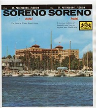 Soreno Hotel Brochure &amp; Giant Postcard Tampa Bay in St Petersburg Florid... - $27.72