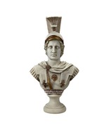 Alexander the Great Greek Macedonian King Bust Head Sculpture Statue Grey - $2,121.92 MXN