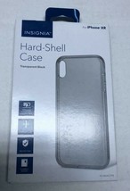 NEW Insignia BLACK Transparent Hard Shell Case for iPhone XR Cell Phone - £5.97 GBP