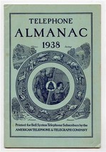 American Telephone &amp; Telegraph Almanac 1938 Printed for Bell System Subs... - £14.02 GBP