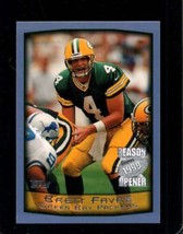 1999 Topps Season Opener #80 Brett Favre Nmmt Packers Hof - £4.23 GBP