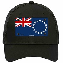 Cook Island Flag Novelty Black Mesh License Plate Hat - £23.28 GBP