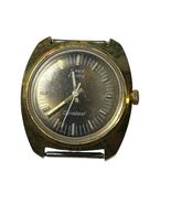 Vintage Timex Electric Dynabeat Date Watch Mens Gold Tone 34mm - $1,307.01 MXN