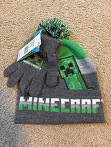 Minecraft Kids Beanie and Gloves Set - Winter Hat - Gaming Gifts  NWT Warm - £11.27 GBP