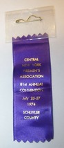 1974 CENTRAL NY FIREMANS CONVENTION RIBBON MEDAL SCHUYLER COUNTY - £7.81 GBP