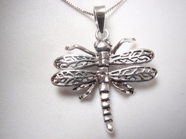 Dragonfly Six-Legged Four-Winged 925 Sterling Silver Pendant - $14.39