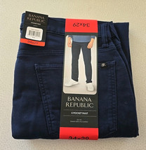 Banana Republic Men&#39;s Stretch Slim Fit 5 Pocket Pants Blue Size 34x29 - $20.79