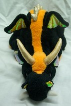 Ganz Webkins Soft Black &amp; Orange Lava Dragon 11&quot; Plush Stuffed Animal Toy - £11.73 GBP