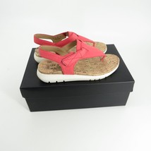 Naturalizer Women&#39;s Lincoln Thong Style Leather Coral Sandal 5 New In Box - £24.95 GBP