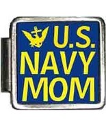 US Navy Mom Italian Charm Bracelet Jewelry Link A10421 - £6.17 GBP