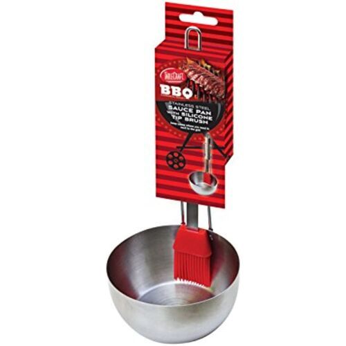TableCraft Products BBQPBR BBQ Brush with Stainless Steel Sauce Pan - $26.22
