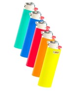 5 FULL Size BiC Classic Butane Lighters Large regular Pocket Lighter Mul... - $23.21