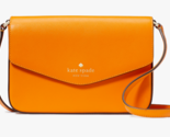 Kate Spade Sadie Envelope Crossbody Bag Orange Leather K7378 Turmeric Ro... - $89.09