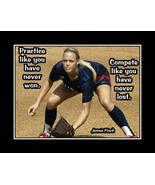 Inspirational Jennie Finch Softball Motivation Quote Poster Print Gift W... - $22.99+