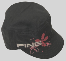 Ping Women&#39;s Black Ringer Golf Pink Headwear Strapback Hat Cap One Size New - £7.77 GBP