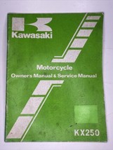 1981 Kawasaki KX250-B1 Owners & Service Manual - 99920-1163-01 - $9.74