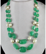 ESTATE AAA+ NATURAL COLOMBIAN EMERALD BEADS 2 L 670 CTS GEMSTONE LADIES ... - £37,210.02 GBP