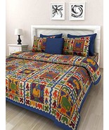 Traditional Jaipur Cotton Printed Kids Room Reversible Duvet Cover, Sang... - $49.99