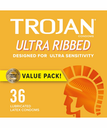 Condoms Ultra Ribbed for Ultra Stimulation, 36 Count Pack - €18,75 EUR