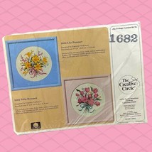 Vtg 1988 The Creative Circle Tulip Bouquet Flower Cross Stitch Kit Floral NEW - $10.99