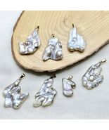 Wholesale Natural Baroque Freshwater Pearl Pendants - 20x30mm Irregular ... - $35.00+
