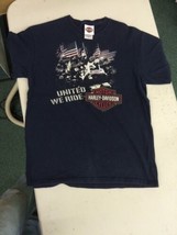 2006 Harley Davidson Motorcycles t-shirt united we ride Andy&#39;s grand forks nd - £23.56 GBP