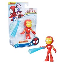 Marvel Spidey and His Amazing Friends Iron Man Action Figure Toy, Preschool Supe - £14.38 GBP