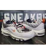 2019 Nike Air Max 98 White/Silver Running Shoes CQ3990-100 Women size 9 - $182.39 CAD