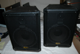 Pair Set Fender Squire Speakers PA Pole Mount Used MA013113 Black - $265.99