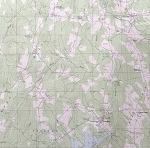 Map Unity Maine 1982 Topographic Geo Survey 1:24000 27 x 22&quot; TOPO4 - $44.99