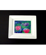 Vintage Rectangular Ceramic Art Plate Serving Platter Cake Plate Andrew ... - $28.00