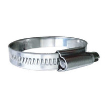 Trident Marine 316 SS Non-Perforated Worm Gear Hose Clamp - 15/32&quot; Band - (5/8&quot; - £29.48 GBP