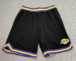 Los Angeles Lakers Shorts Mens Large Black Purple Ultra Game Pockets Bas... - $22.76