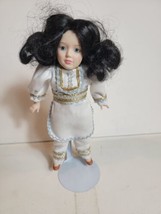 Vintage Dolls Of The World Danbury Sarah Israel Porcelain 9&quot; Doll w/ Stand VTG - £23.90 GBP