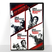 Dirty Harry /Magnum Force /The Enforcer /Sudden Impact (4-Disc DVD) Like New ! - $11.28