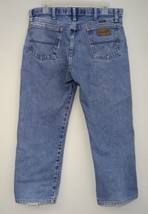 Wrangler Jeans Men 33 x 25 George Strait Cowboy Cut Blue Denim Western Vintage - £19.48 GBP
