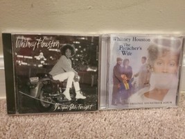 Lot of 2 Whitney Houston CDs: I&#39;m Your Baby Tonight, The Preacher&#39;s Wife - £6.67 GBP