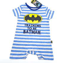 NEW Batman Newborn Infant Snap Crotch Bodysuit Gray Blue Superhero DC Comics - £7.78 GBP