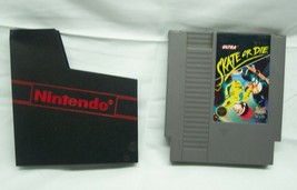 SKATE OR DIE NES Nintendo Video Game Cart Cartridge 1988 w/ Dust Cover - $19.80