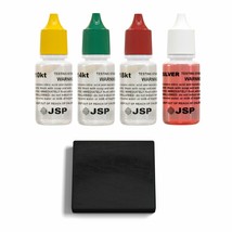 JSP Gold Silver Jewelry Metals Testing Acid 10k 14k 18k Kit + Scratch Te... - £17.57 GBP