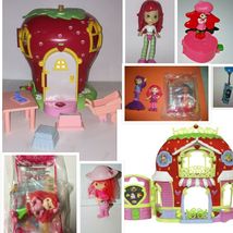 2003 Strawberry Shortcake Berry House &amp; Berry Bitty Market Play Set, W/10 Dolls - £64.33 GBP